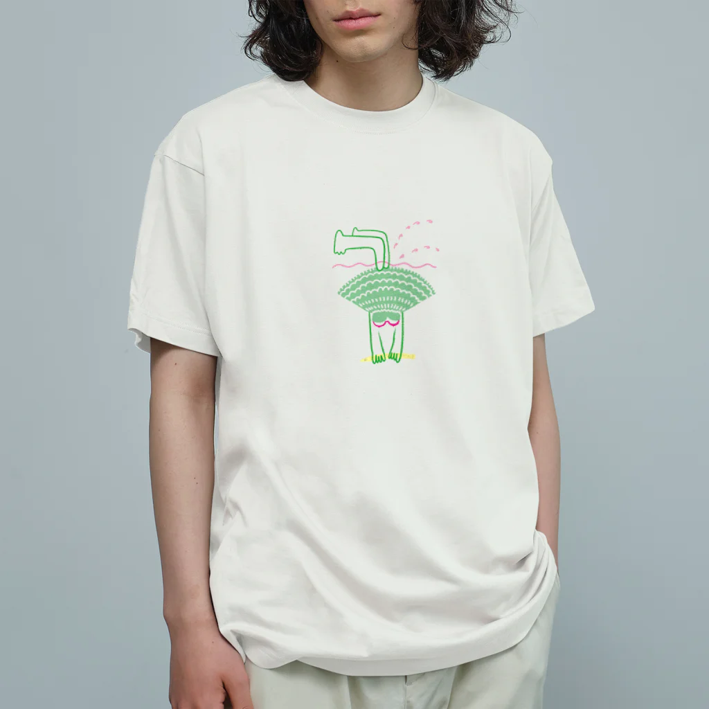 すずきえりーんのおよぐヒト オーガニックコットンTシャツ