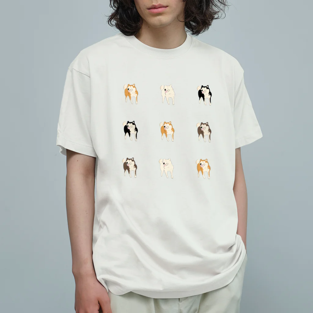 柴犬の里の楽しそうな柴犬Tシャツ Organic Cotton T-Shirt