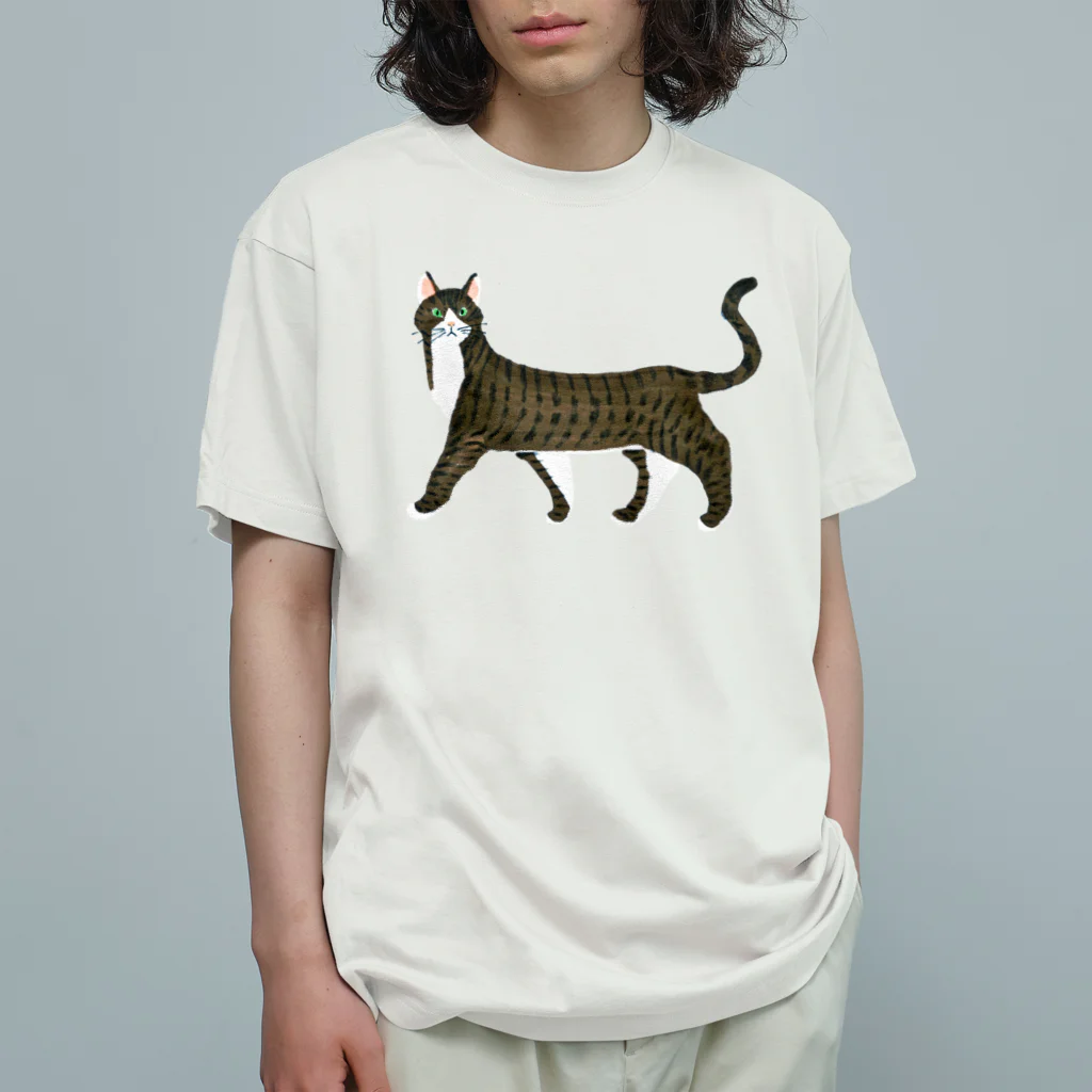 segasworksのきじしろねこ オーガニックコットンTシャツ