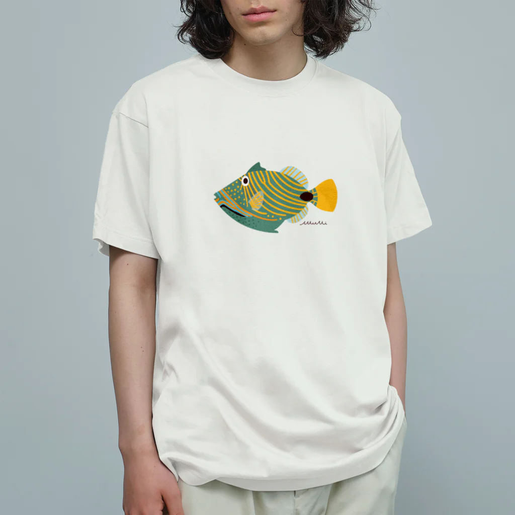 Astrio SUZURI店のクマドリちゃん Organic Cotton T-Shirt