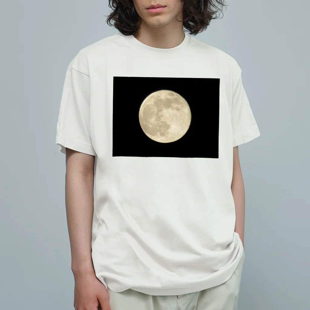 MeNoaのmoon オーガニックコットンTシャツ