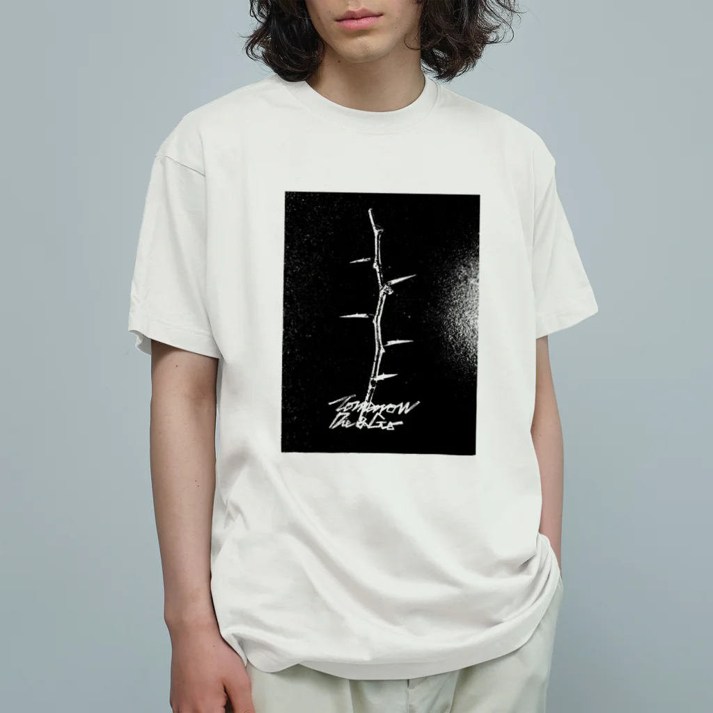 Tomorrow Die&Goのthorn&logotype オーガニックコットンTシャツ