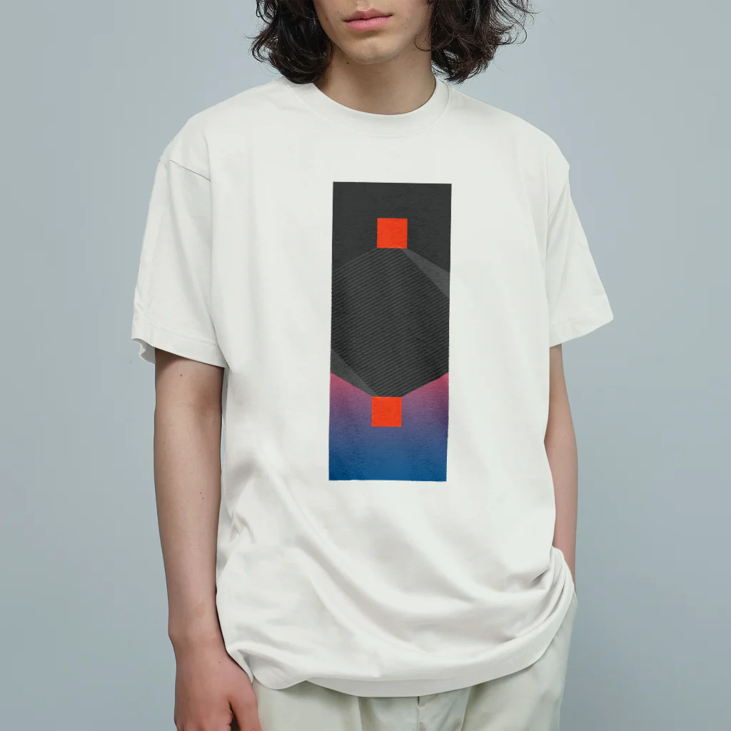 オレンジ色の反射したUMEBOSHI Organic Cotton T-Shirt