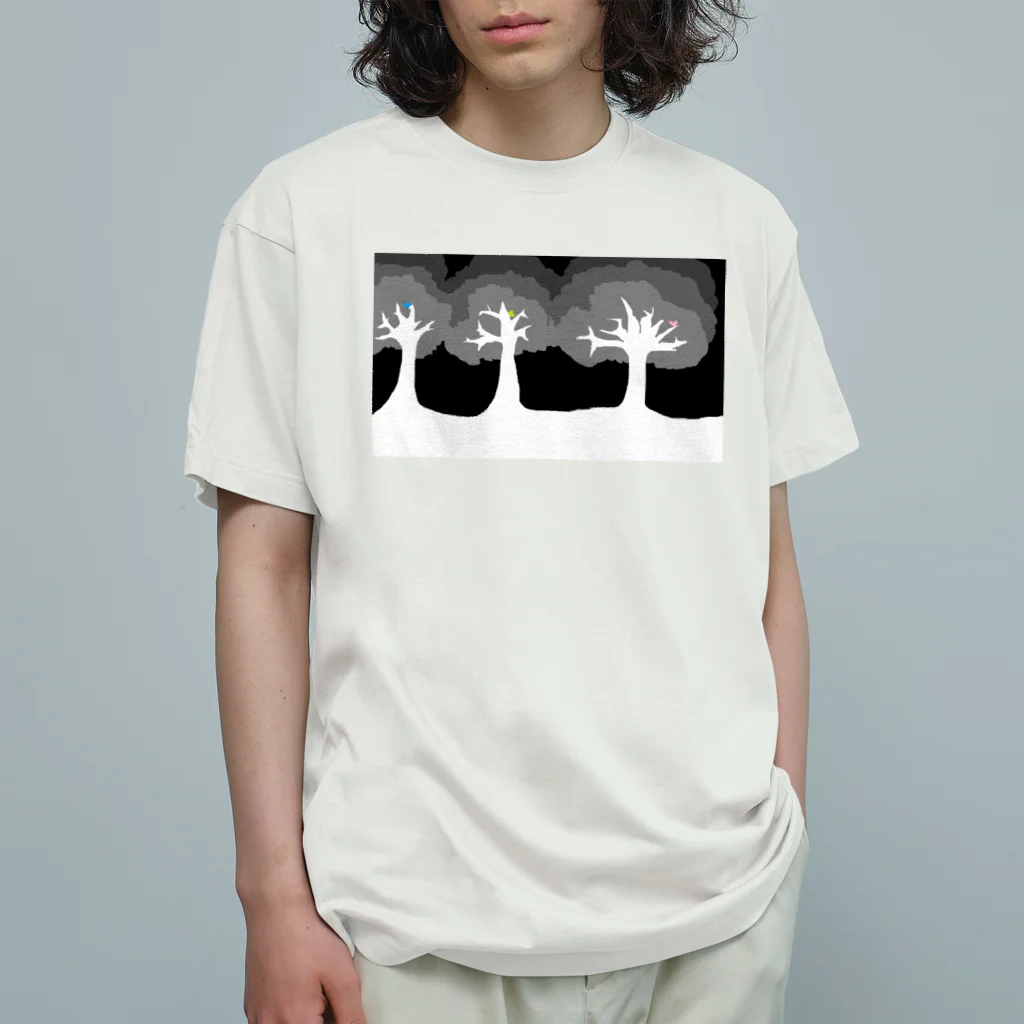 ARIGATOSANの夜の森 Organic Cotton T-Shirt