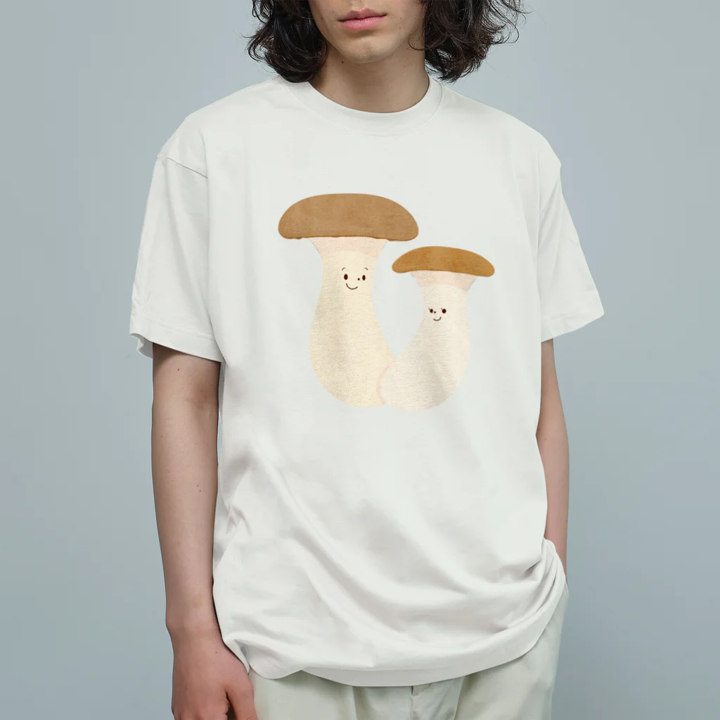 めばえるやのエリンギ オーガニックコットンTシャツ