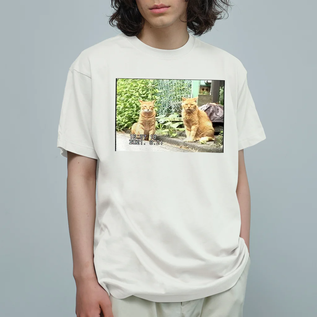 ディスク百合おんのminiDVテープ「二匹の猫」 オーガニックコットンTシャツ