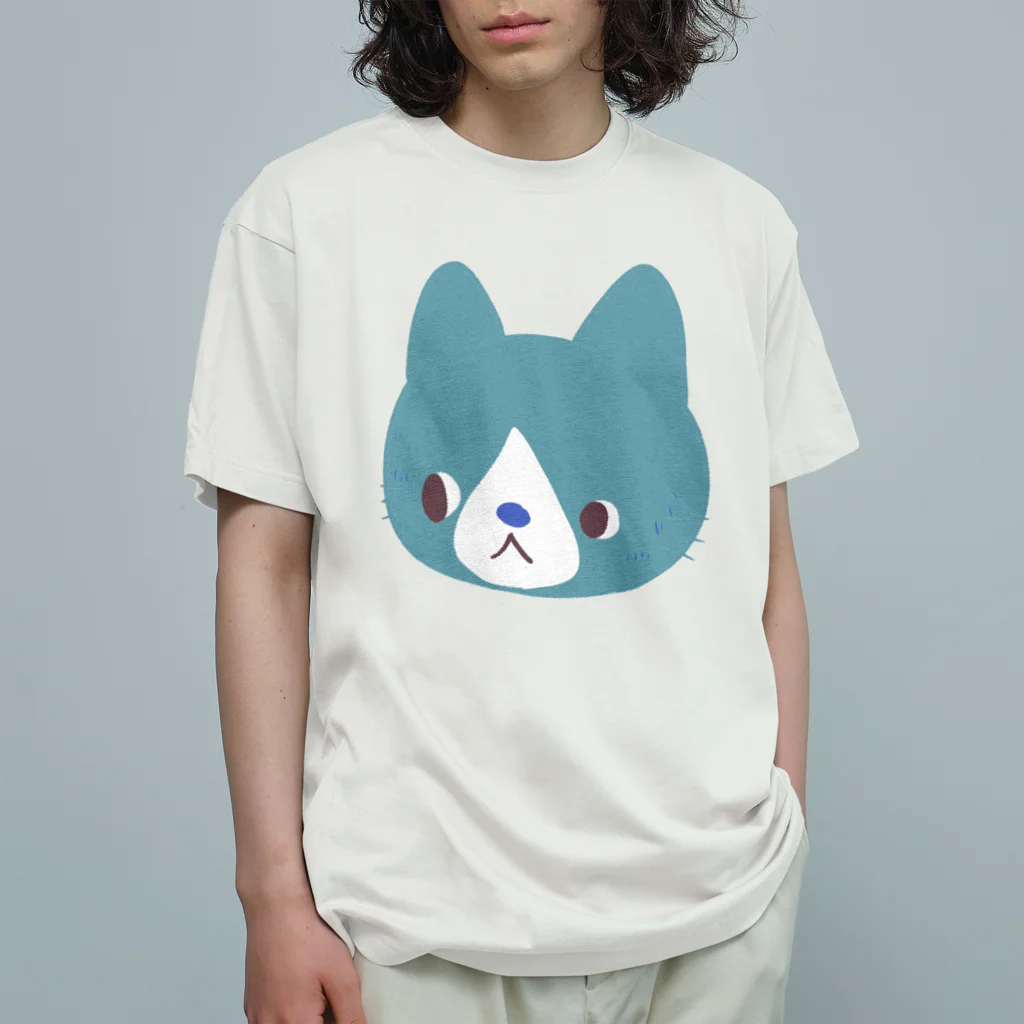 保護猫もいねこのどデカくれよん猫 1 Organic Cotton T-Shirt