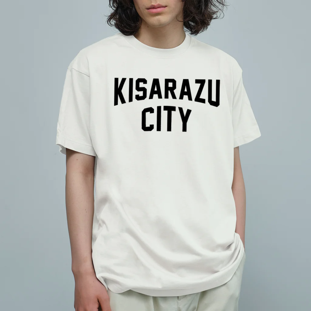 JIMOTOE Wear Local Japanの木更津市 KISARAZU CITY ロゴブラック Organic Cotton T-Shirt