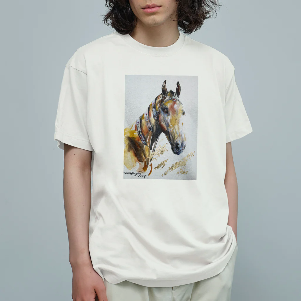 永久凍土の国の白夜の黄金の馬２０２１ Organic Cotton T-Shirt