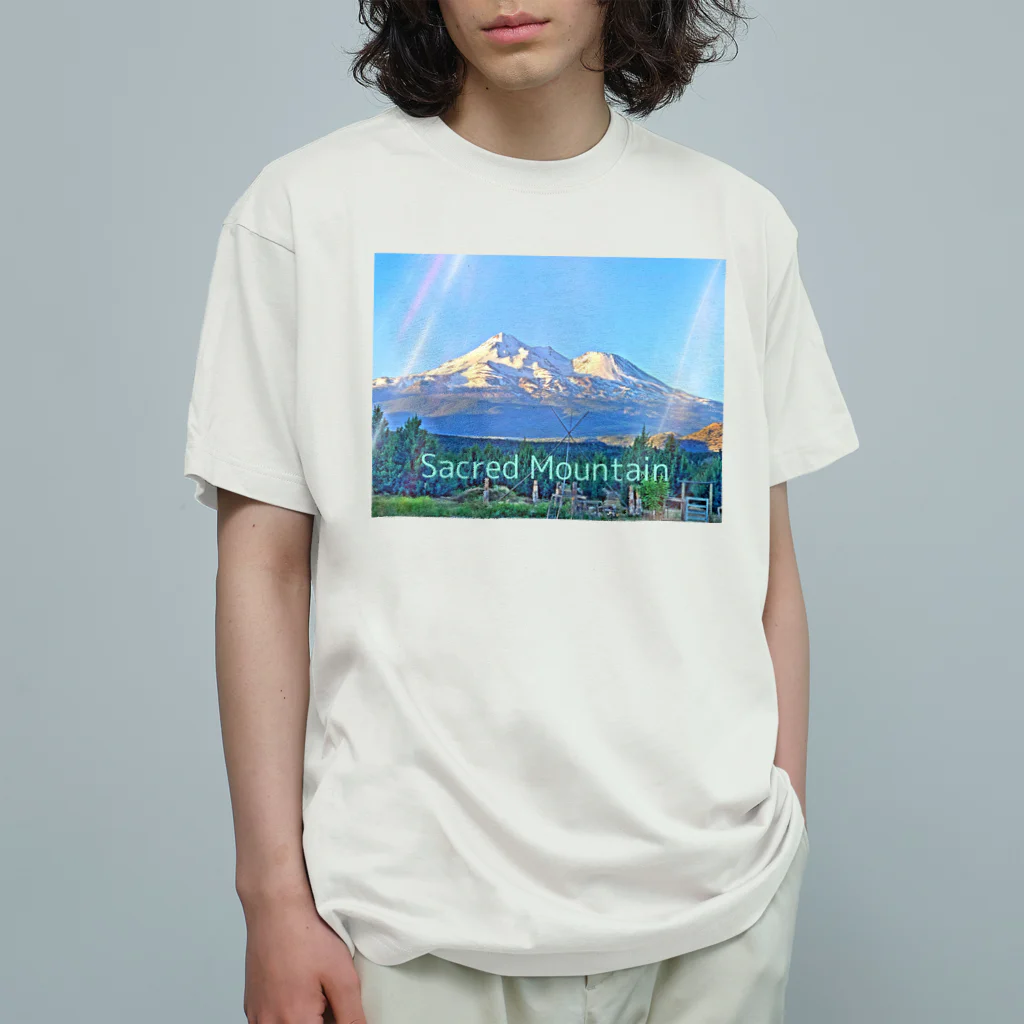 dragon85のSacred Mountain オーガニックコットンTシャツ