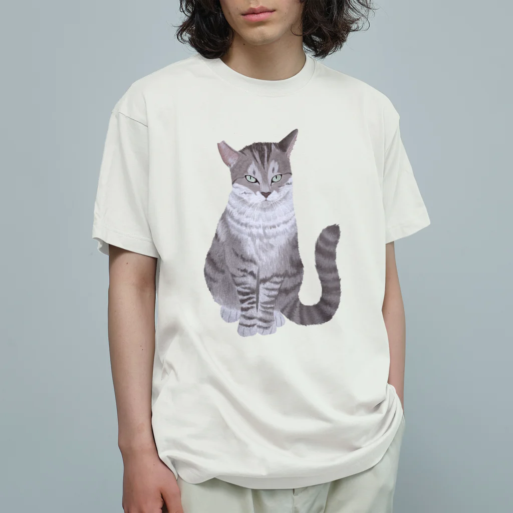 muramotochihiroのギザ耳CAT オーガニックコットンTシャツ