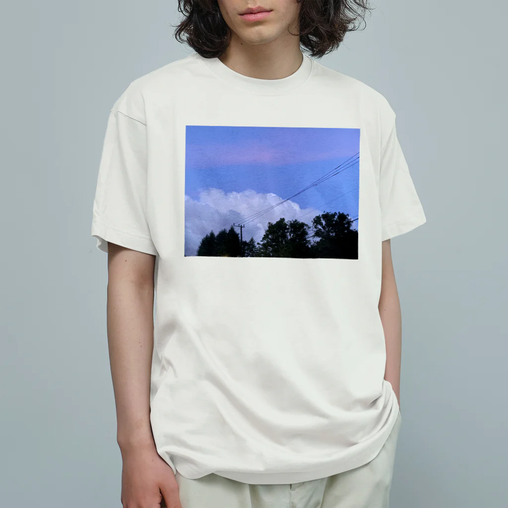 kiokunokakeraの8月、夏の夕暮れドキッ！な空 オーガニックコットンTシャツ