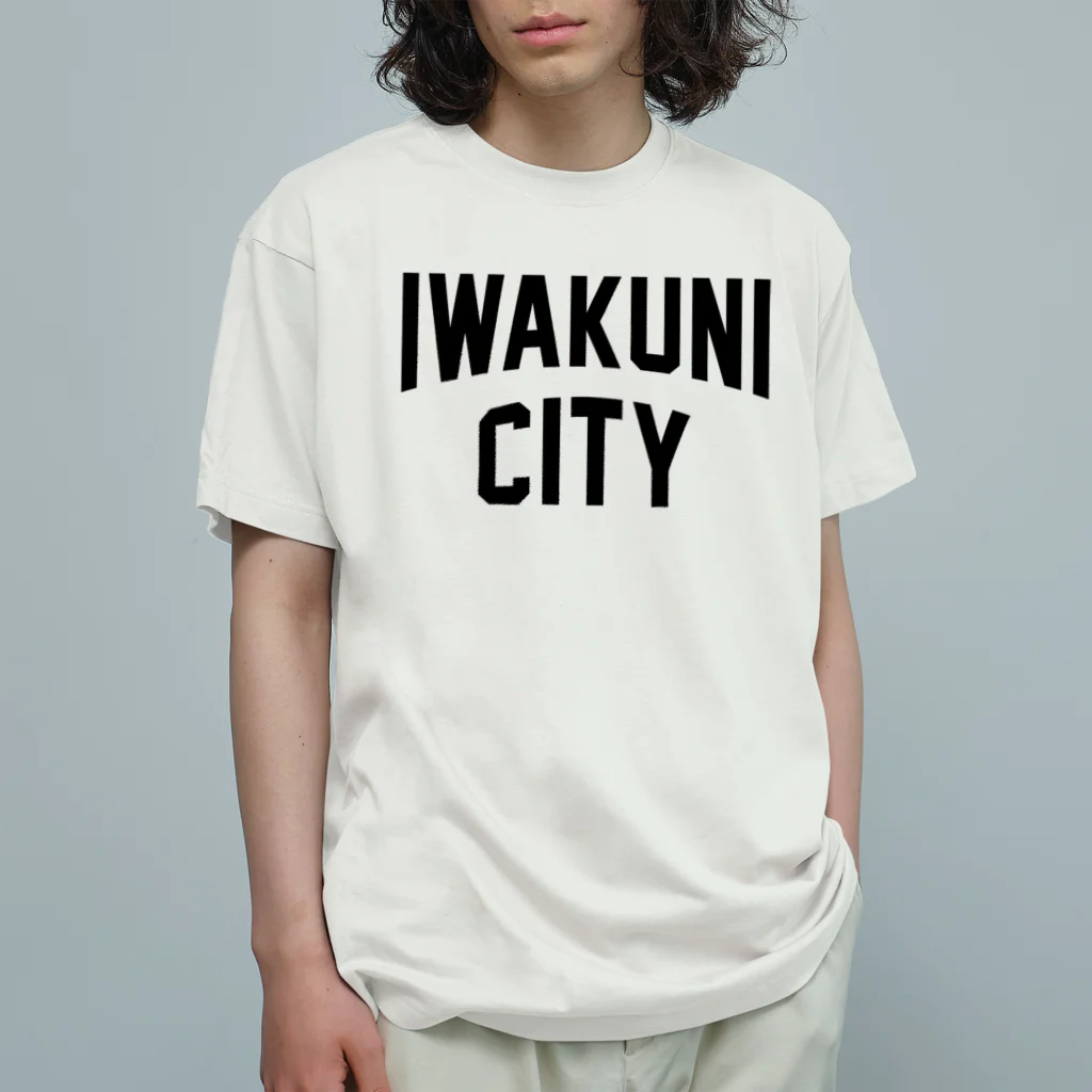 JIMOTOE Wear Local Japanの岩国市 IWAKUNI CITY　ロゴブラック Organic Cotton T-Shirt