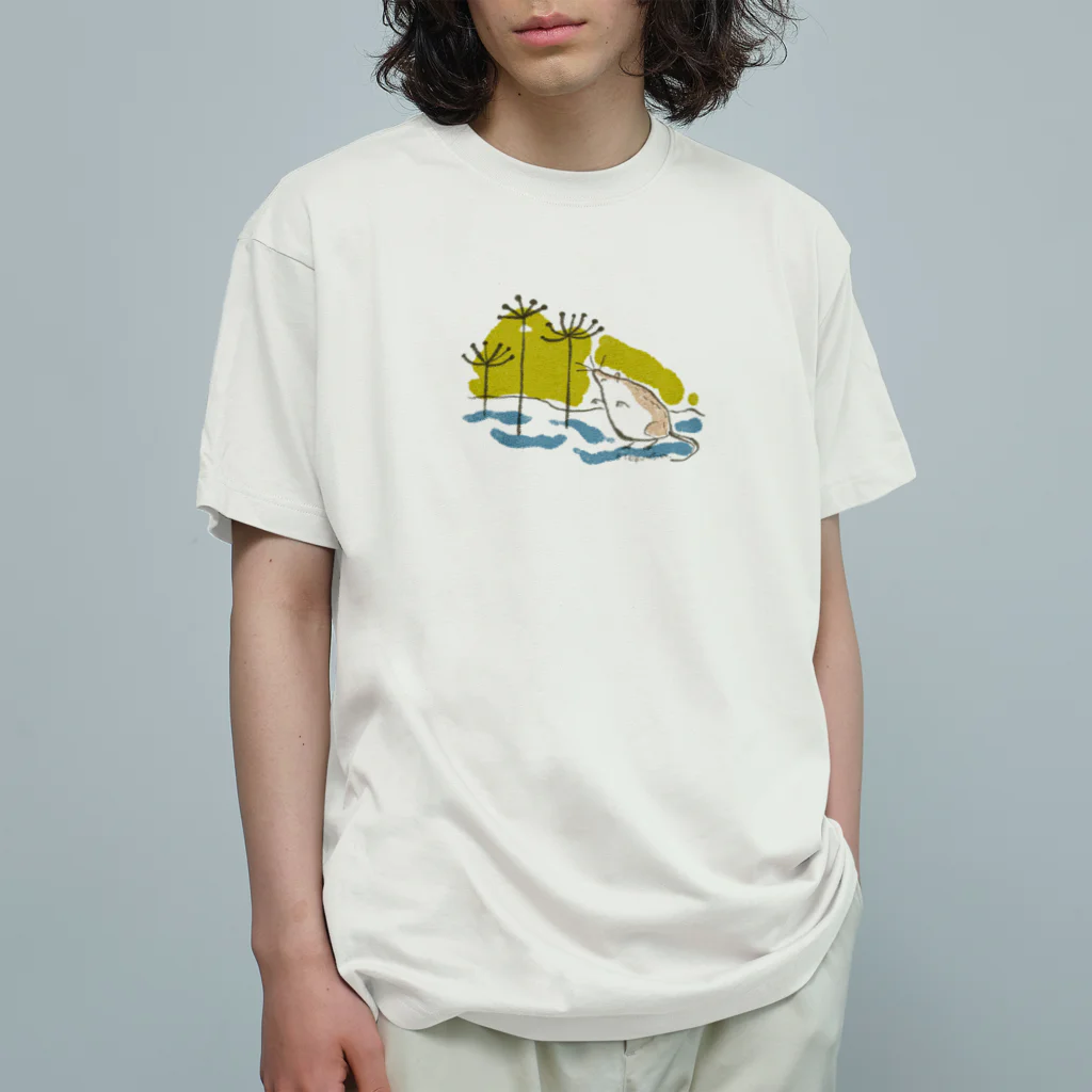 エトブン社の嗅ぐトガリネズミ。 オーガニックコットンTシャツ