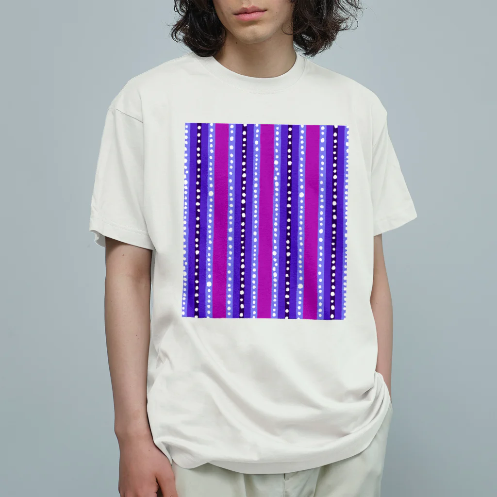 Katie（カチエ）の不思議なムードの抽象模様 オーガニックコットンTシャツ