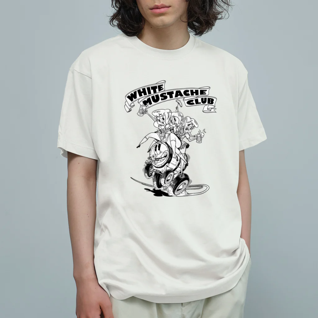 nidan-illustrationの"WHITE MUSTACHE CLUB"(タイトルなし)) Organic Cotton T-Shirt