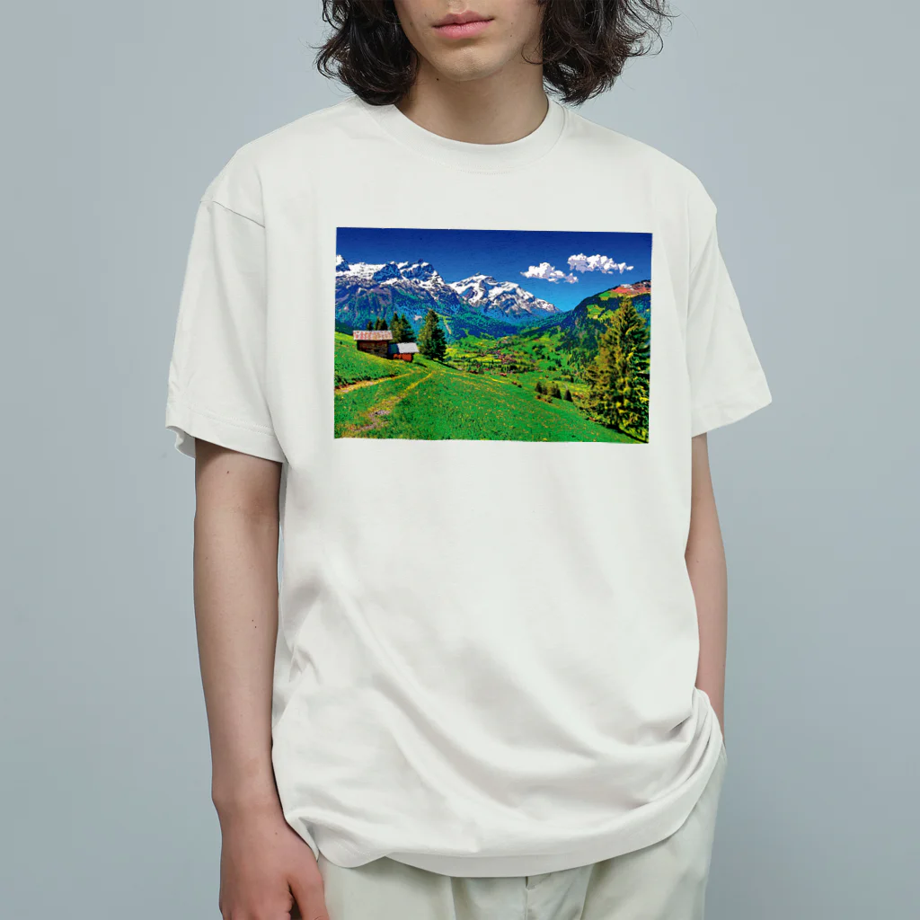 GALLERY misutawoのスイス ベルナー・オーバーラント地方 オーガニックコットンTシャツ