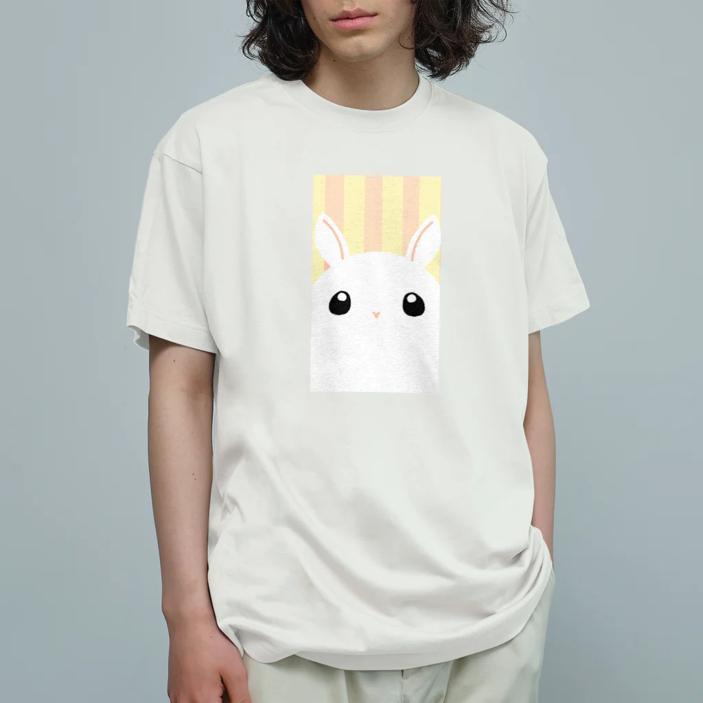 SHOP ベアたんのしろうさぎさん オーガニックコットンTシャツ