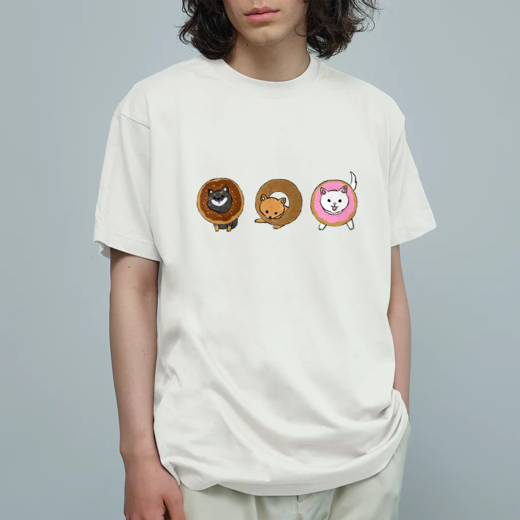 ともえのえ - 柴犬とか動物色々のShiba Donut オーガニックコットンTシャツ