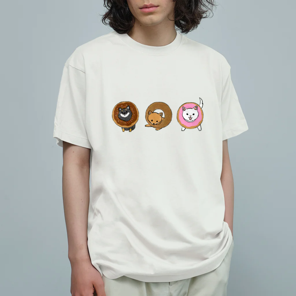 ともえのえ - 柴犬とか動物色々のShiba Donut Organic Cotton T-Shirt