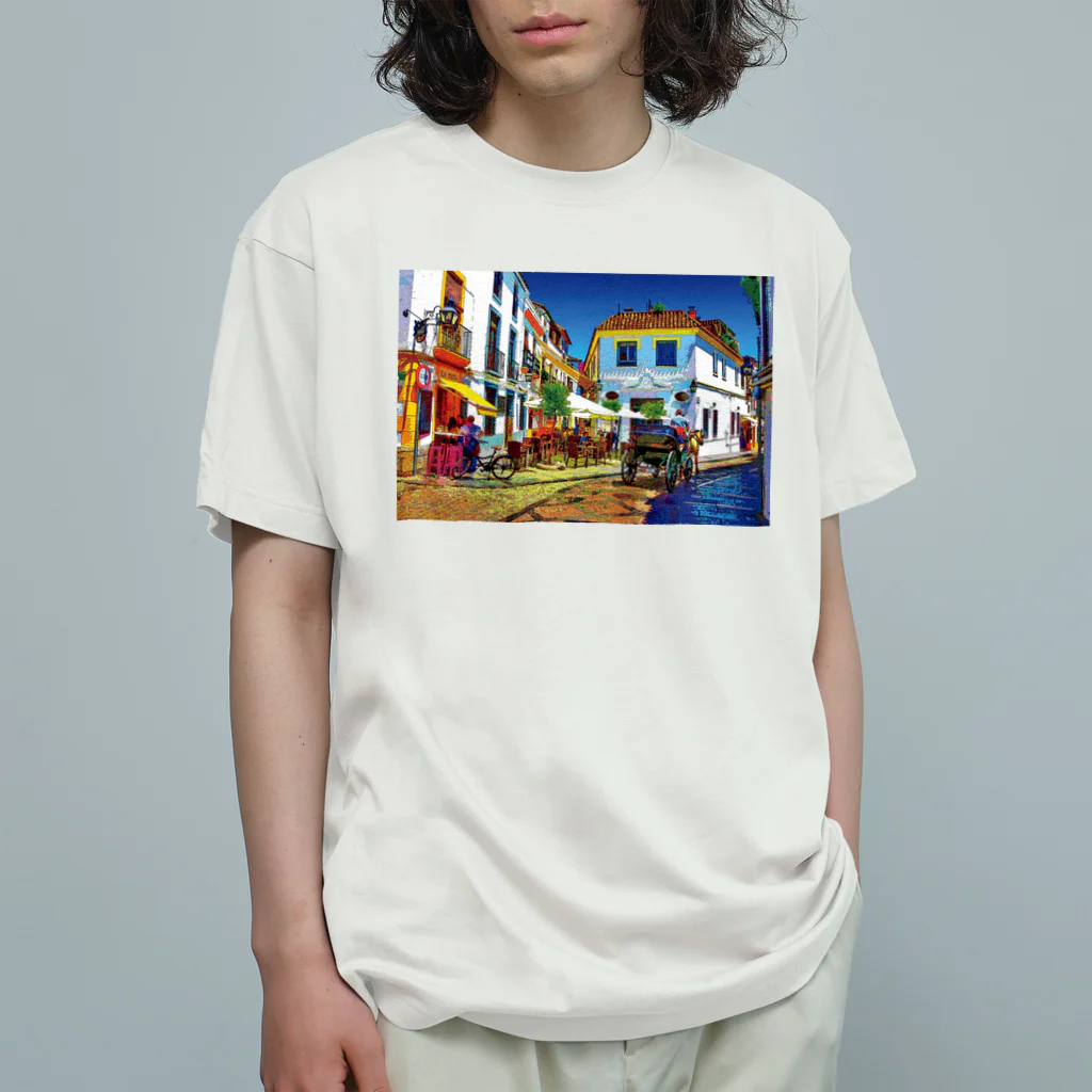 GALLERY misutawoのスペイン コルドバの街角 Organic Cotton T-Shirt