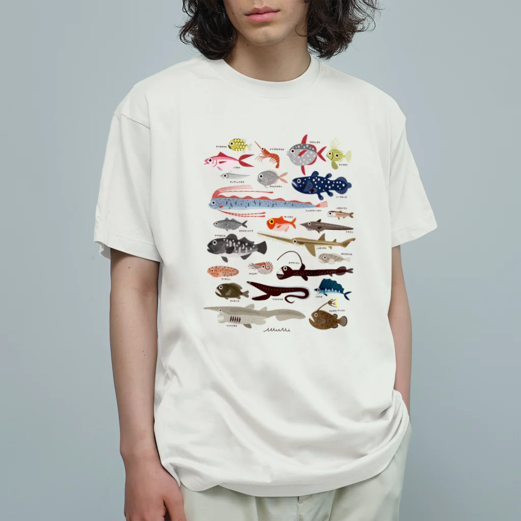 Astrio SUZURI店の深海魚 オーガニックコットンTシャツ
