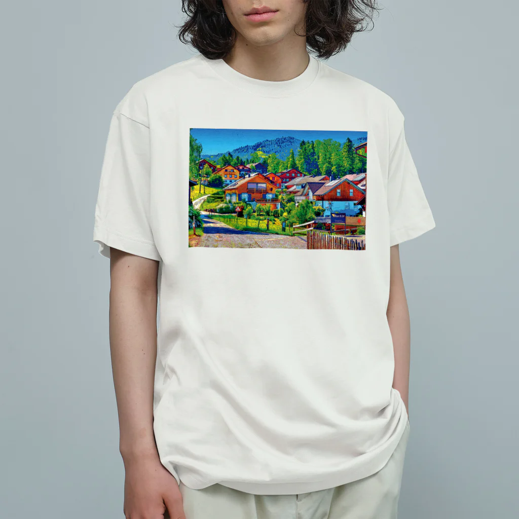 GALLERY misutawoのオーストリア シュヴァルツェンベルクの街並み オーガニックコットンTシャツ