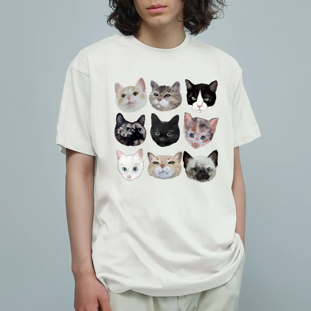 猫とやっし～ぃのアレコレのいろんな猫ちゃん9 Organic Cotton T-Shirt