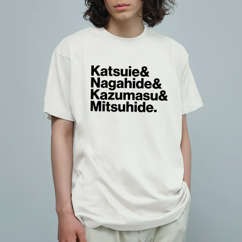 KAWAGOE GRAPHICSの織田四天王 オーガニックコットンTシャツ