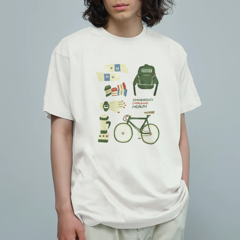 ayame_c29_illustrationsの健康的な毎日を オーガニックコットンTシャツ