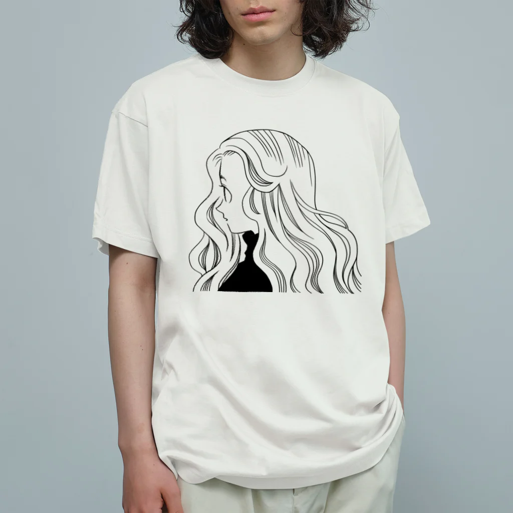 ねむ吉屋のみつめる横顔 Organic Cotton T-Shirt