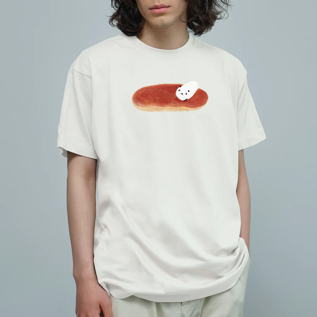 小粒パンダのおみせの小粒パンダコッペパン オーガニックコットンTシャツ