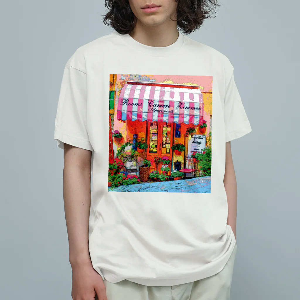 GALLERY misutawoのイタリア チンクエ・テッレの街角 Organic Cotton T-Shirt