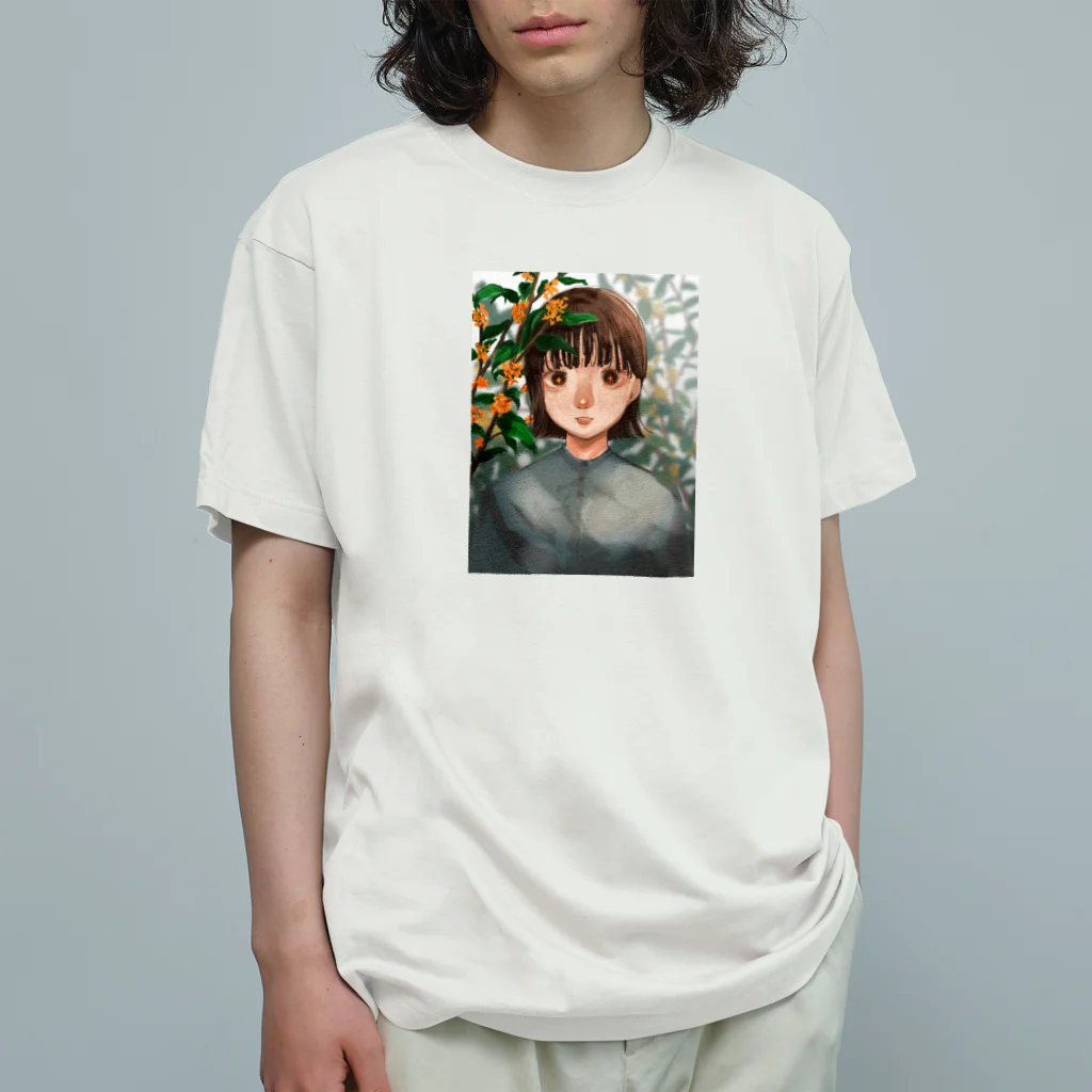 春間すももの金木犀 オーガニックコットンTシャツ