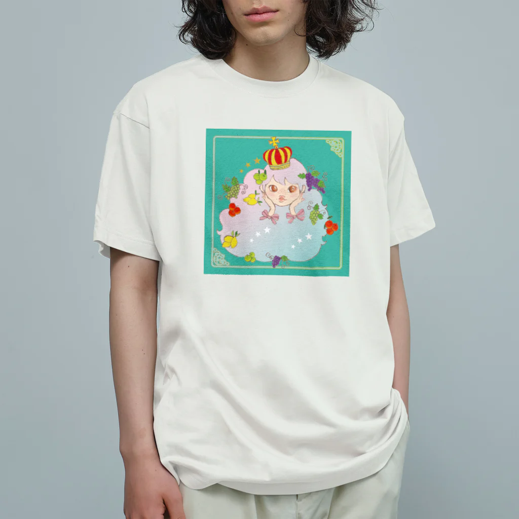 nanatitchのfruits girl オーガニックコットンTシャツ