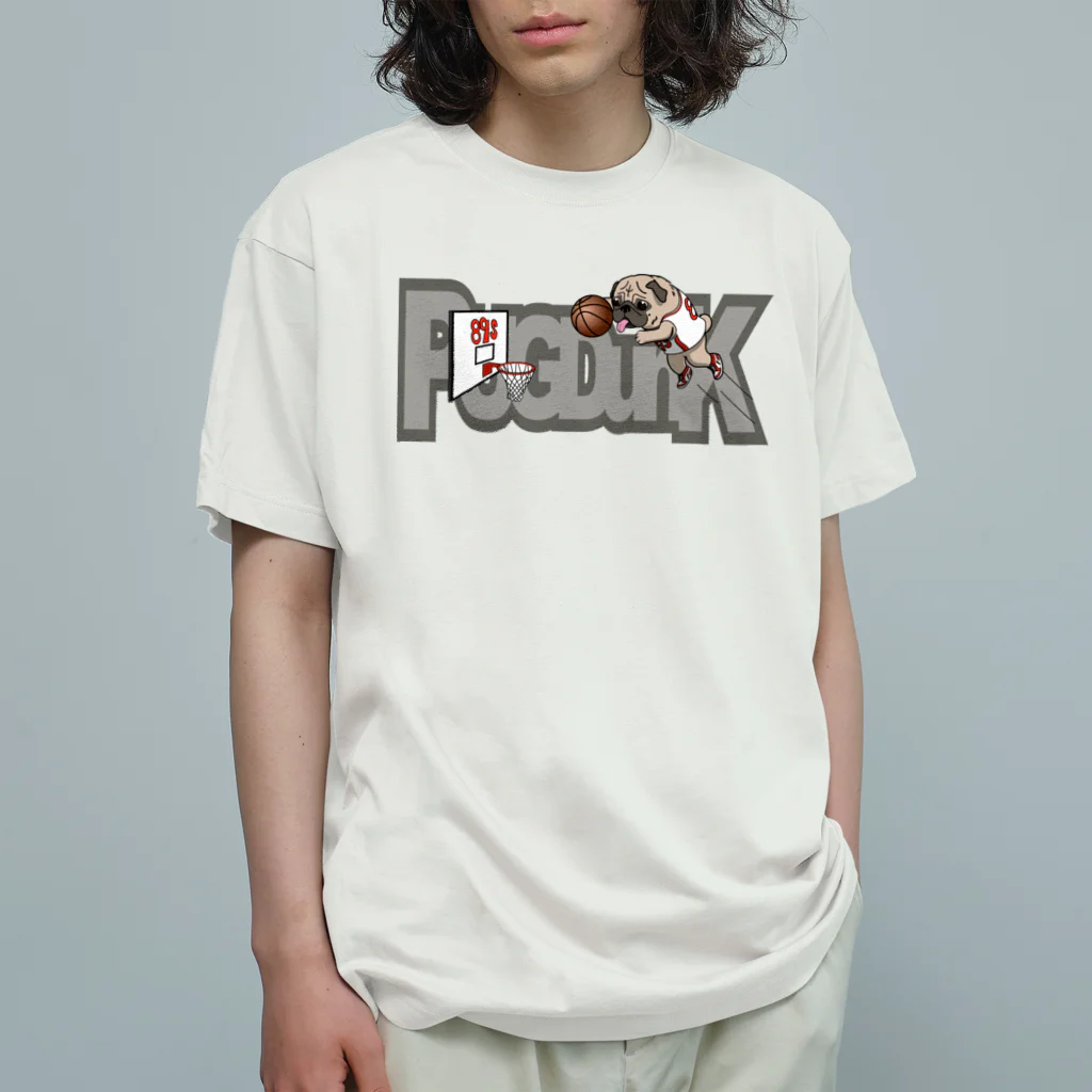 パグ PUG ぱぐ  OHMAI GALLERYのPUG-パグ-ぱぐ　おパグダンク ウェア Organic Cotton T-Shirt