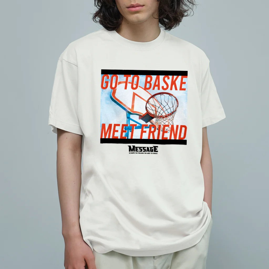 MessagEのBAKSE FRIEND オーガニックコットンTシャツ