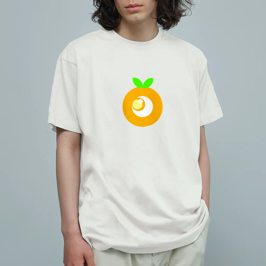 DEco.planetの[365]orange オーガニックコットンTシャツ