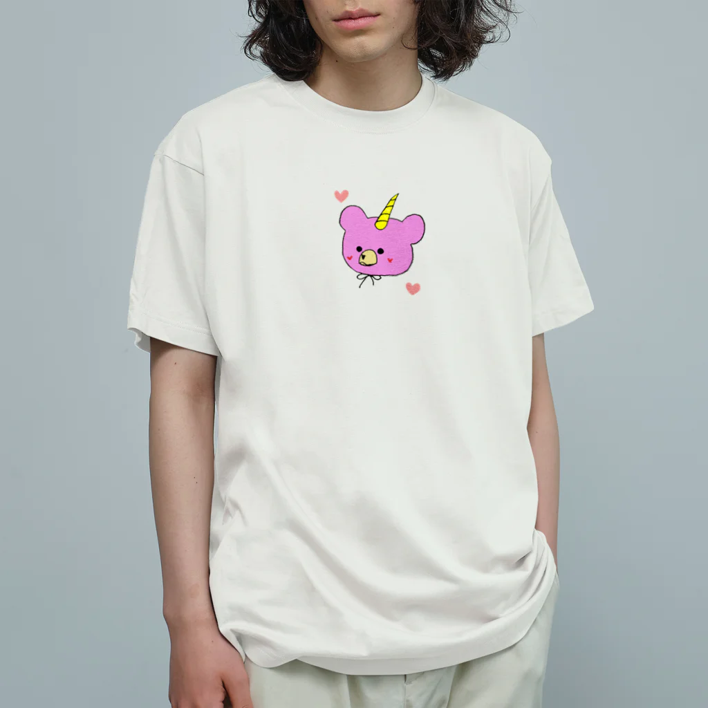 Sweets 'n' cafe ＆U=And you～アンジュ～の恋するベアコーン Organic Cotton T-Shirt