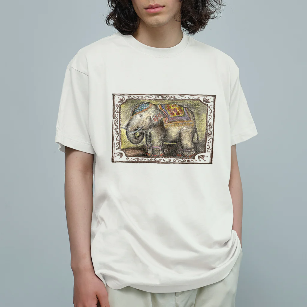 南インド料理ダールのインド象 Organic Cotton T-Shirt