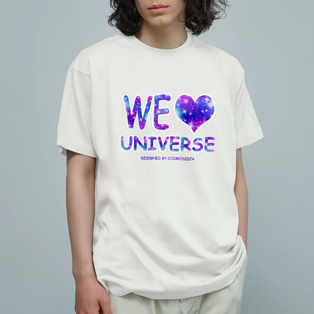 COSMOSIDEAのWE LOVE UNIVERSE  Organic Cotton T-Shirt