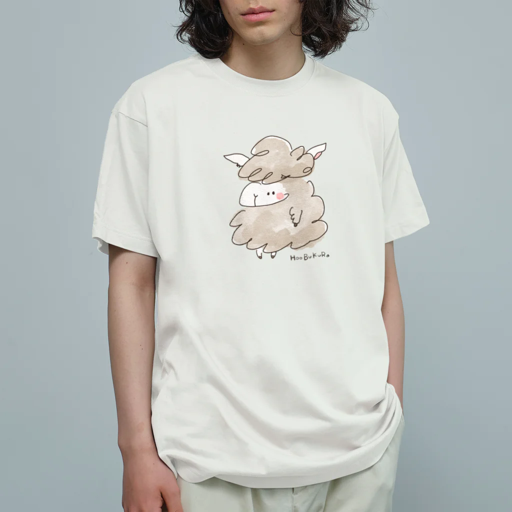 HOOBUKUROのゆる羊 オーガニックコットンTシャツ