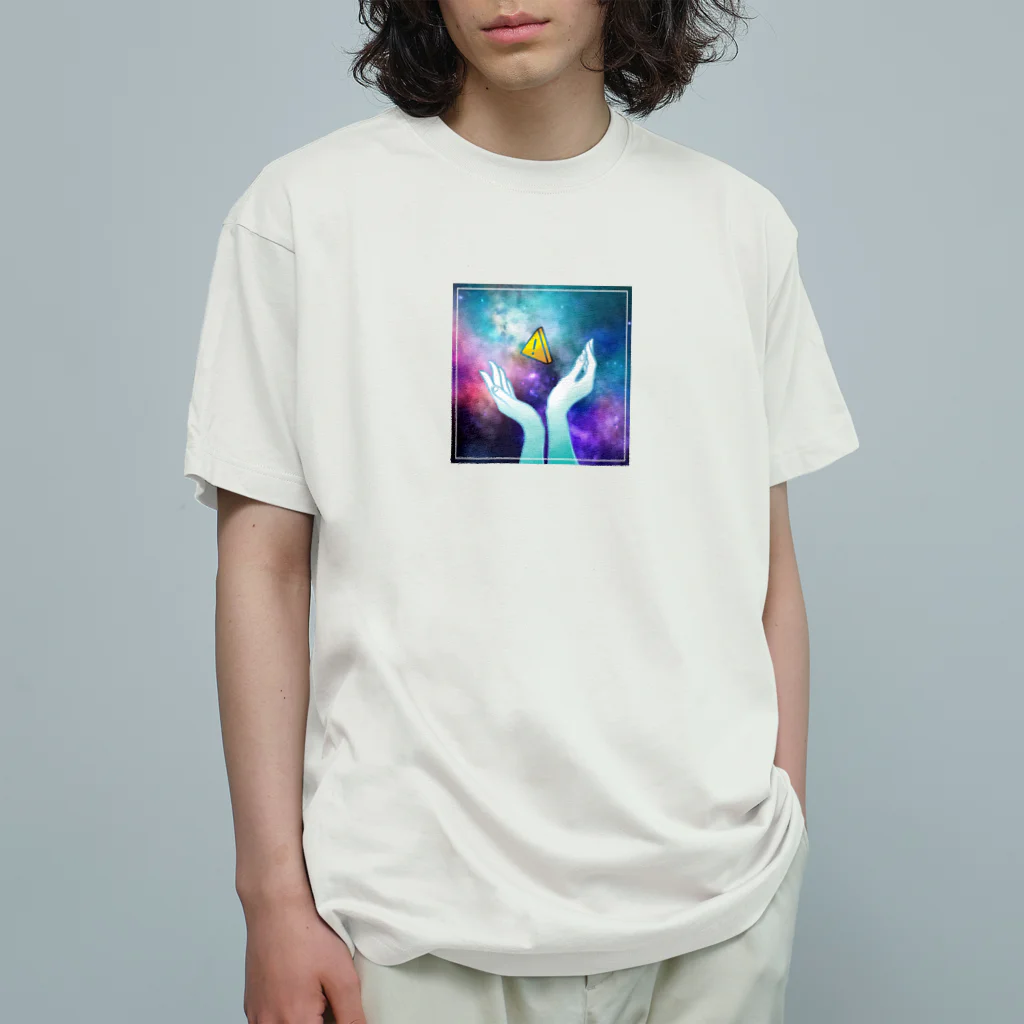 ガマクチのCAUTION IN OUTER SPACE オーガニックコットンTシャツ