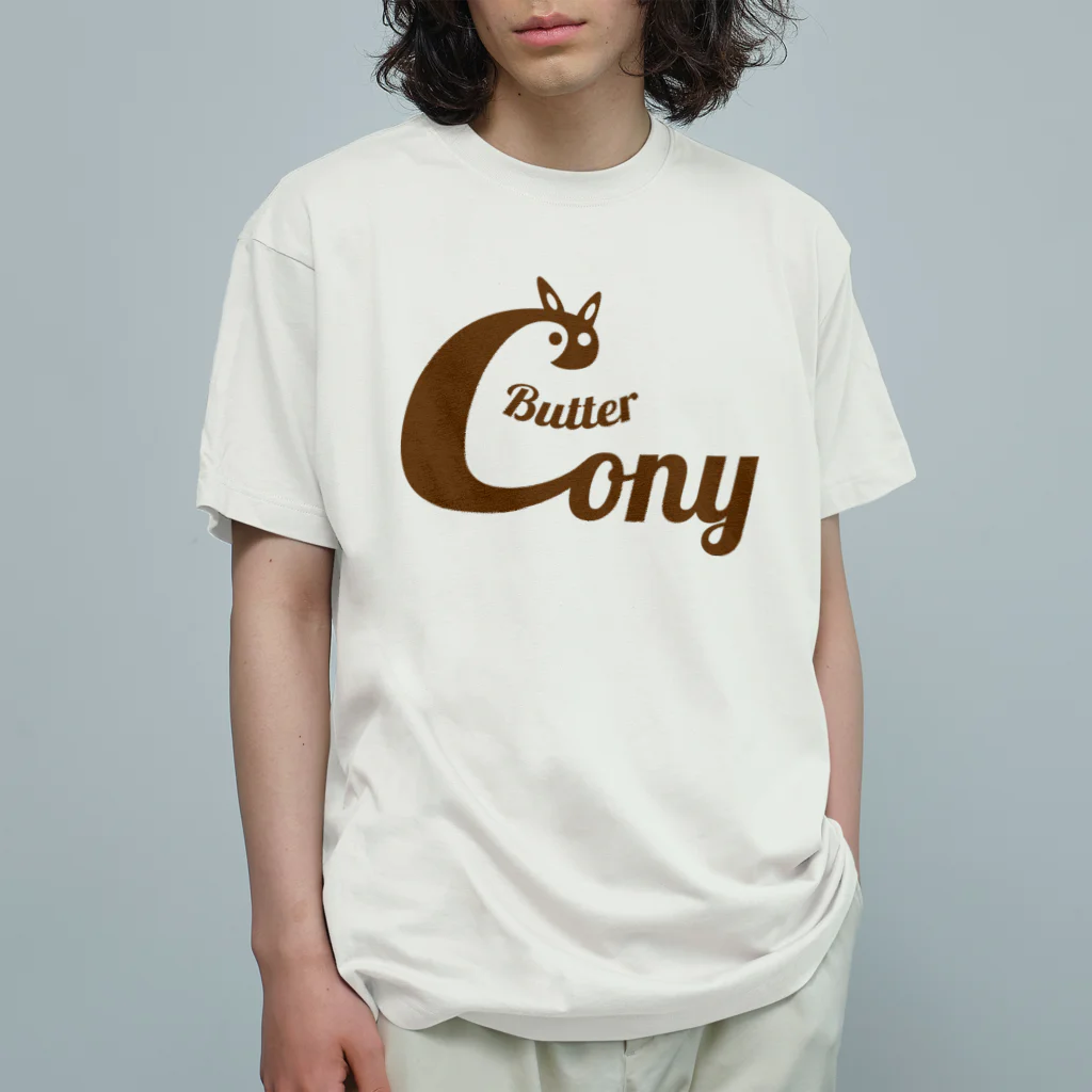 ButterConyのButter Conyロゴ オーガニックコットンTシャツ