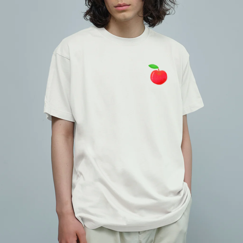 Kaito.のりんご オーガニックコットンTシャツ