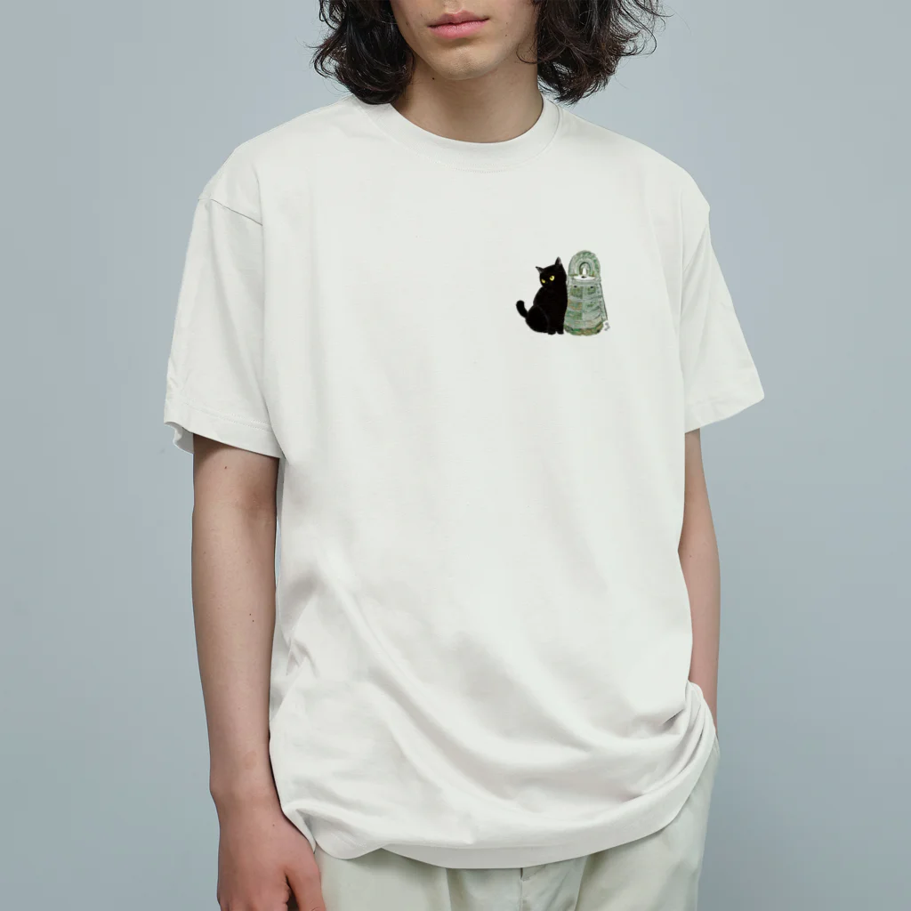 WAMI ARTの猫銅鐸 オーガニックコットンTシャツ