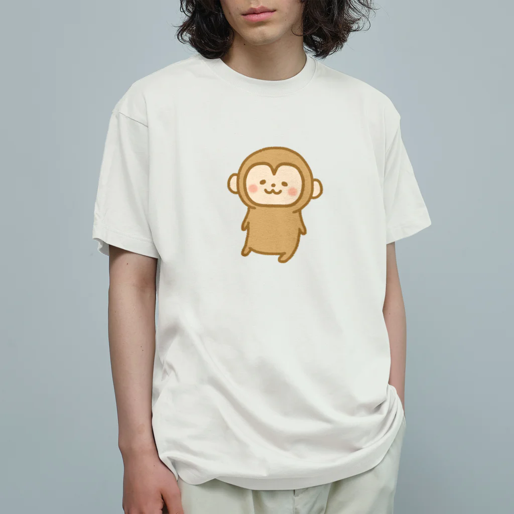 もちぱっちのおさるさん オーガニックコットンTシャツ