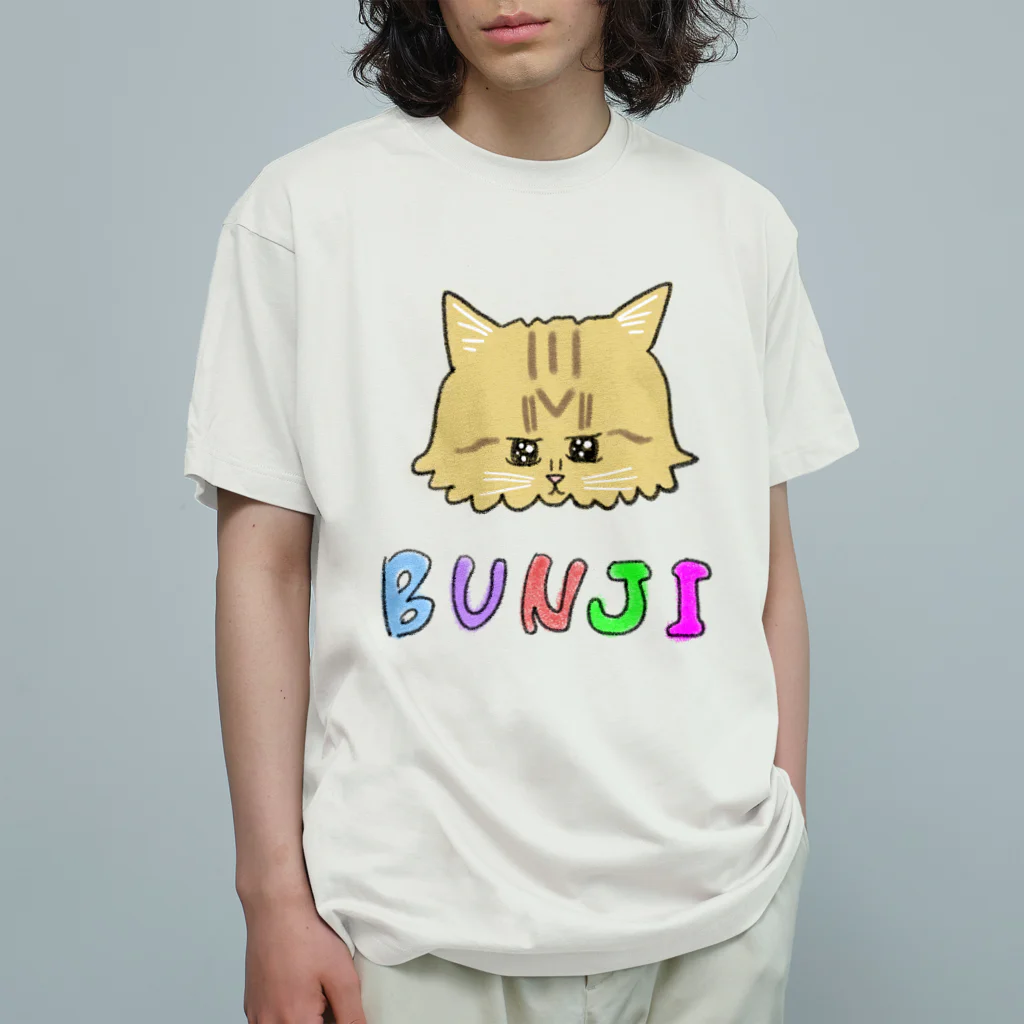 BUNJIRYOU-MANGABUのぶんぶん オーガニックコットンTシャツ