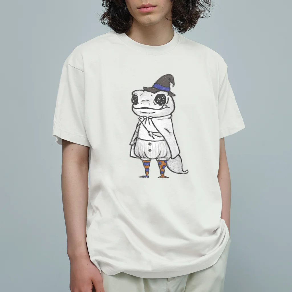 MIKAERUのナメハダタマオヤモリさん オーガニックコットンTシャツ