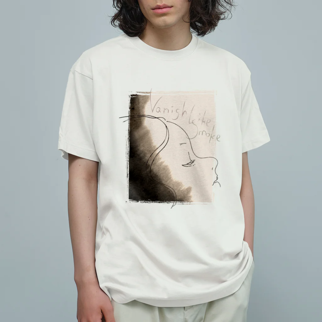 DesignReiのVanish Like Smoke オーガニックコットンTシャツ